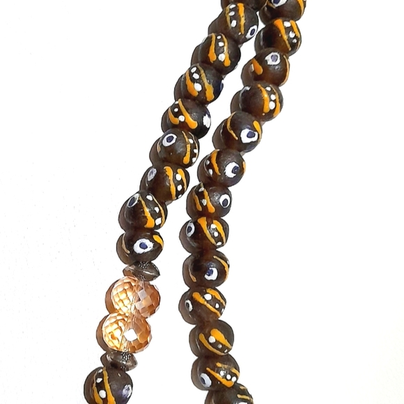 Price Drop!Handmade glass beaded choker necklace hand designed - Picture 6 of 8